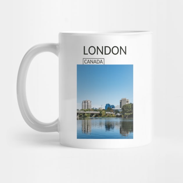 London Ontario Canada Gift for Canadian Souvenir Present T-shirt Hoodie Apparel Mug Notebook Tote Pillow Sticker Magnet by Mr. Travel Joy